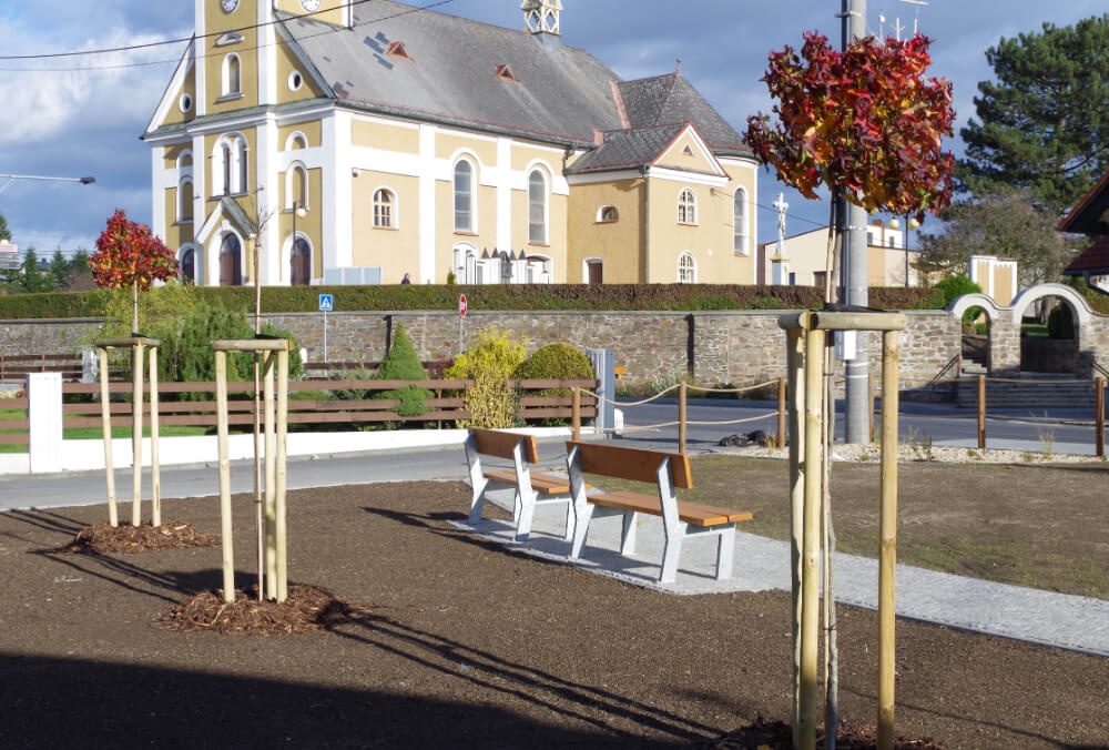 Stavební a sadové úpravy centra obce, Štěpánkovice